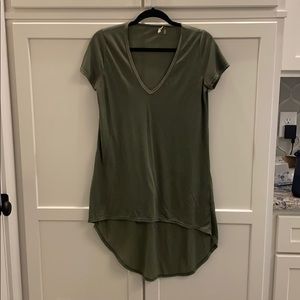 Asymmetrical V-Neck Shirt